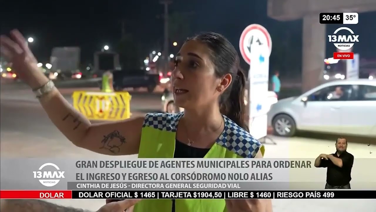 Gran despliegue de agentes municipales para ordenar el ingreso y egreso al Corsódromo Nolo Alías