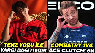 COMBATRY 1V4 ACE CLUTCH! 6K | TENZ YORU İLE YARGI DAĞITIYOR! | VALORANT EN İYİ ANLAR! #131