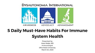 5 Daily Must-Have Habits for Immune System Health Webinar screenshot 1
