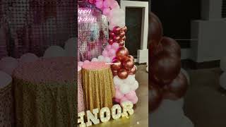 Luxury Birthday Decoration Setup & Final Look | Balloon Arch + Neon Sign | 2026