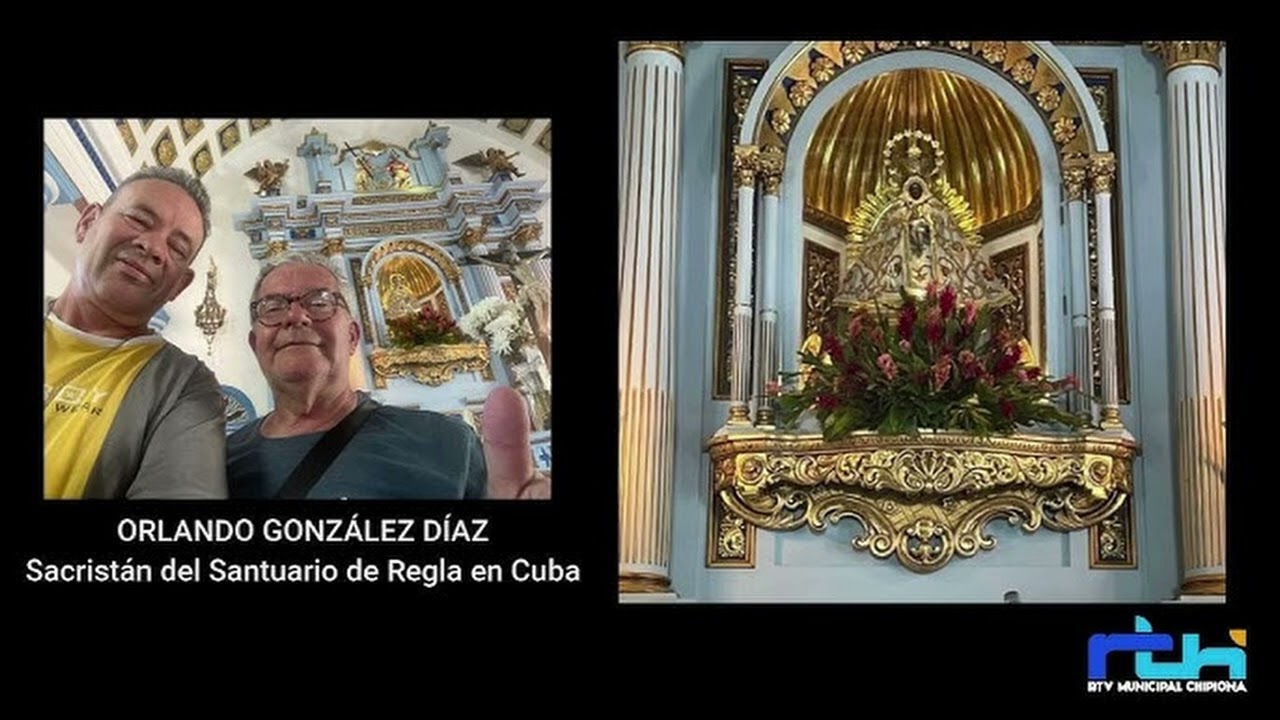 Fiestas de Regla en Cuba. Con Juan Mellado y el sacristán Orlando González