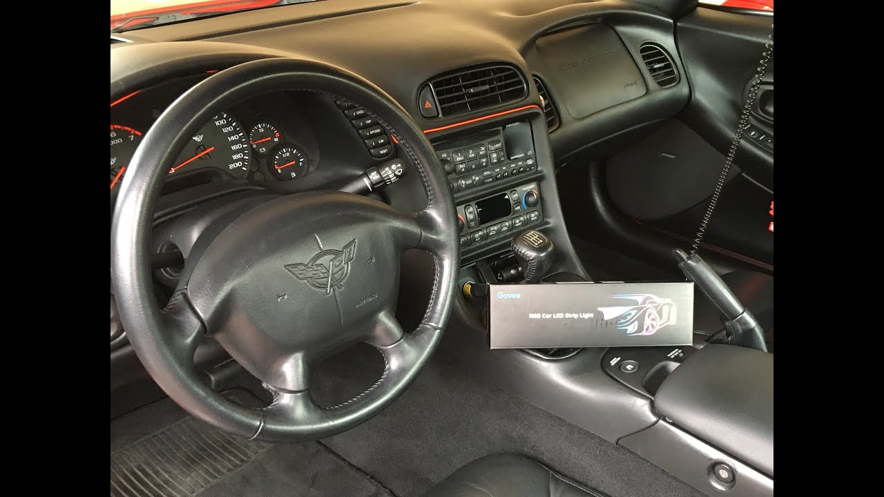 Installing Govee interior LED lights in MY corvette (inside nigh club)