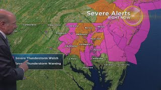 Severe Storms Moving Through Parts Of Maryland