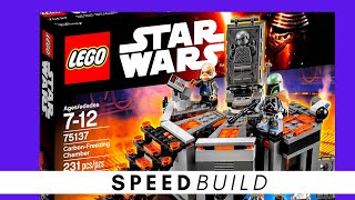 LEGO STAR WARS CARBON FREEZING CHAMBER 75137 SPEED BUILD
