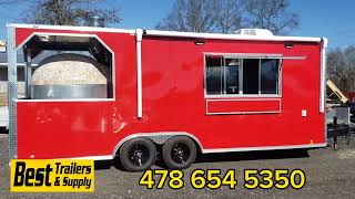 custom turn key concession trailer. pizza trailer with wood fired brick oven. loaded out with equip by Joey fuller best trailers 83 views 4 months ago 1 minute, 57 seconds