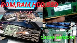What is ROM,RAM,CACHE Memory ,HDD, SSD ? screenshot 2