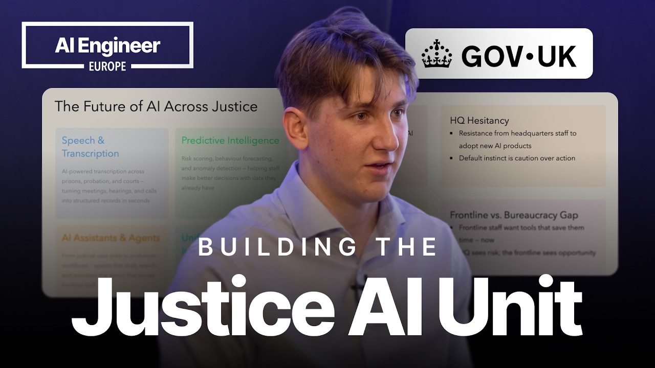 Shipping Production AI Inside Government — William Tarr, Ministry of Justice (DO NOT PUBLISH)