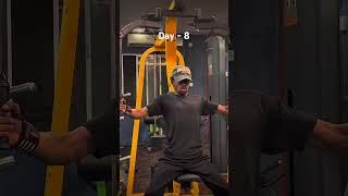 Day-8 chest workout at gym 😎 #shortvideo