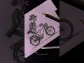 The Skeleton 💀 Rides a Bicycle. || #sketch