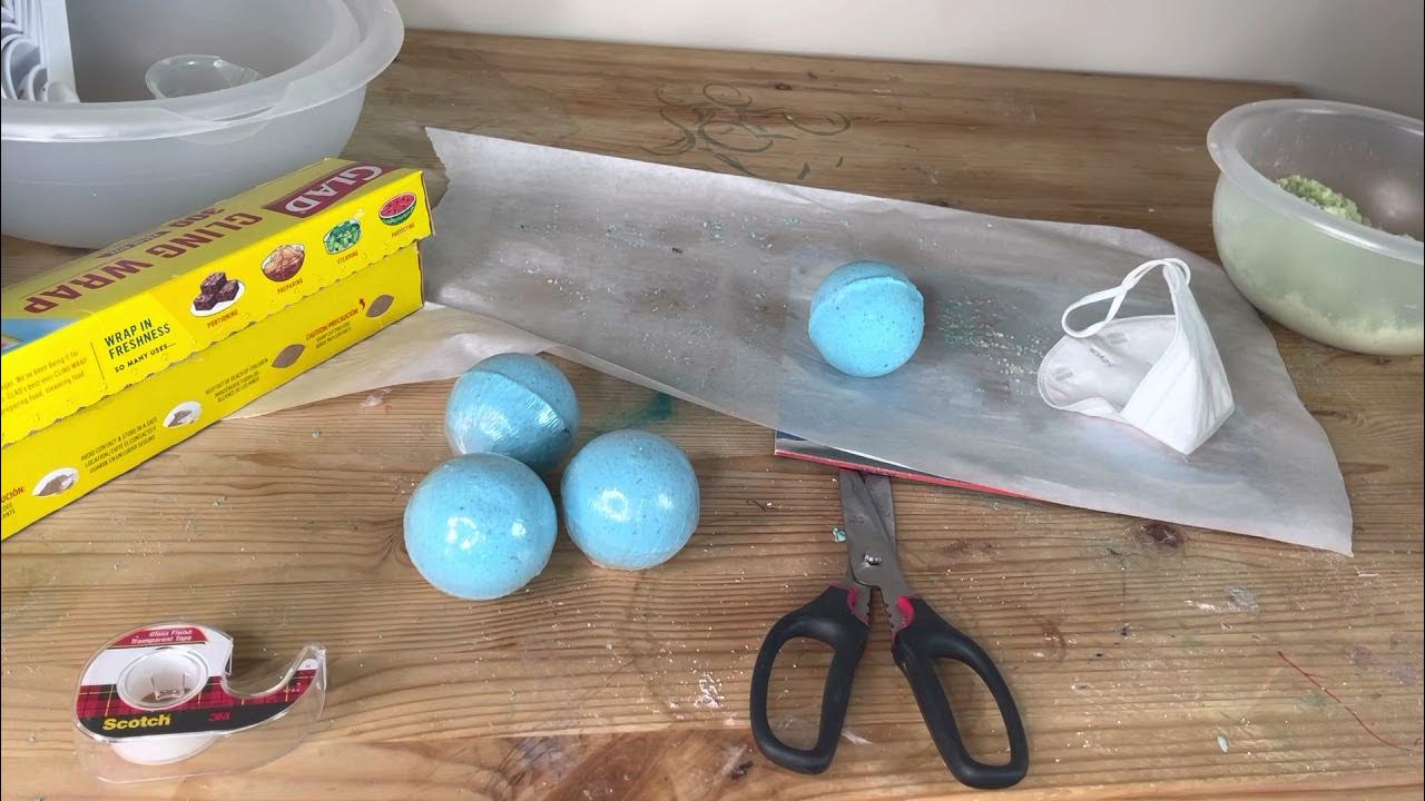 How to Wrap Bath Bombs with Cling Wrap YouTube