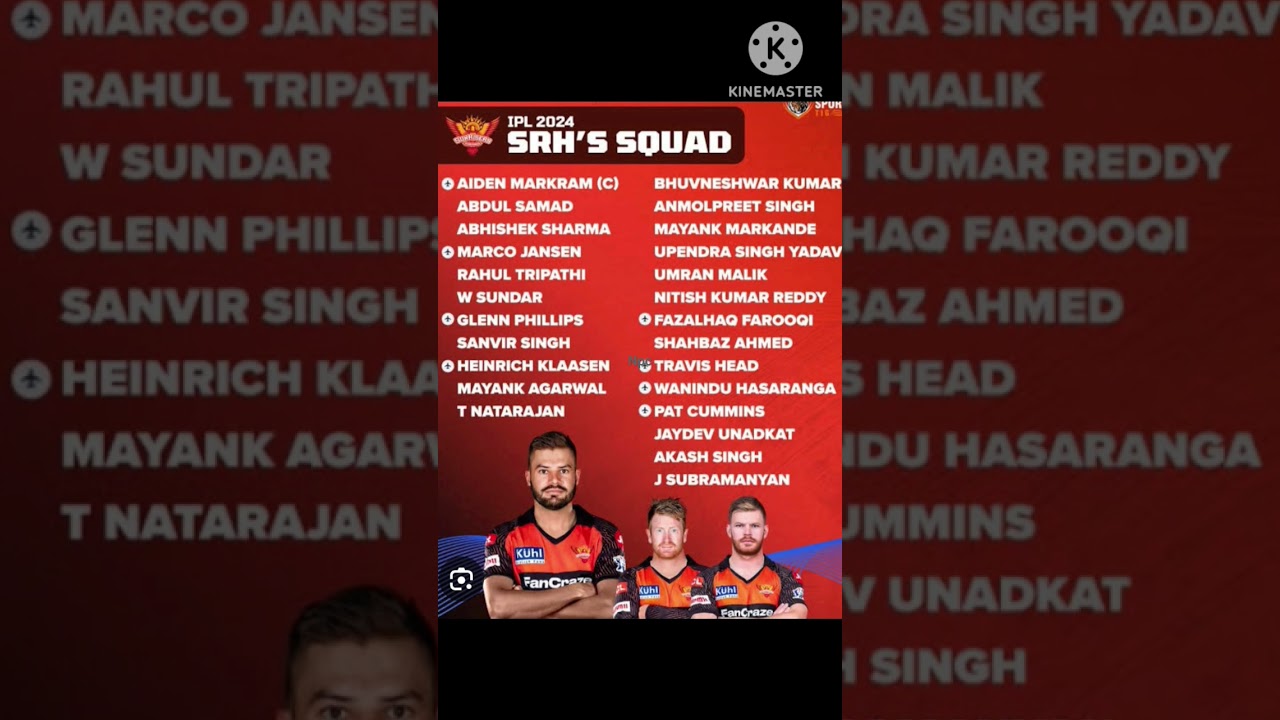 srh s squad 2024 IPL 