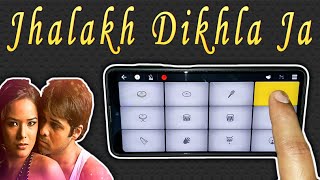 Jhalakh Dikhlaja...Ek Baar Aaja Aaja in WalkBand | Mobile Piano + Drum | Instrumental RingTone Aksar Resimi