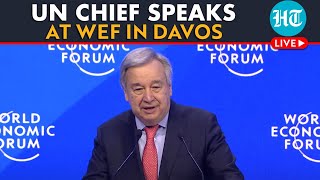LIVE | UN Chief Antonio Guterres Speaks At WEF In Davos | Gaza, Ukraine Wars | Red Sea Tensions