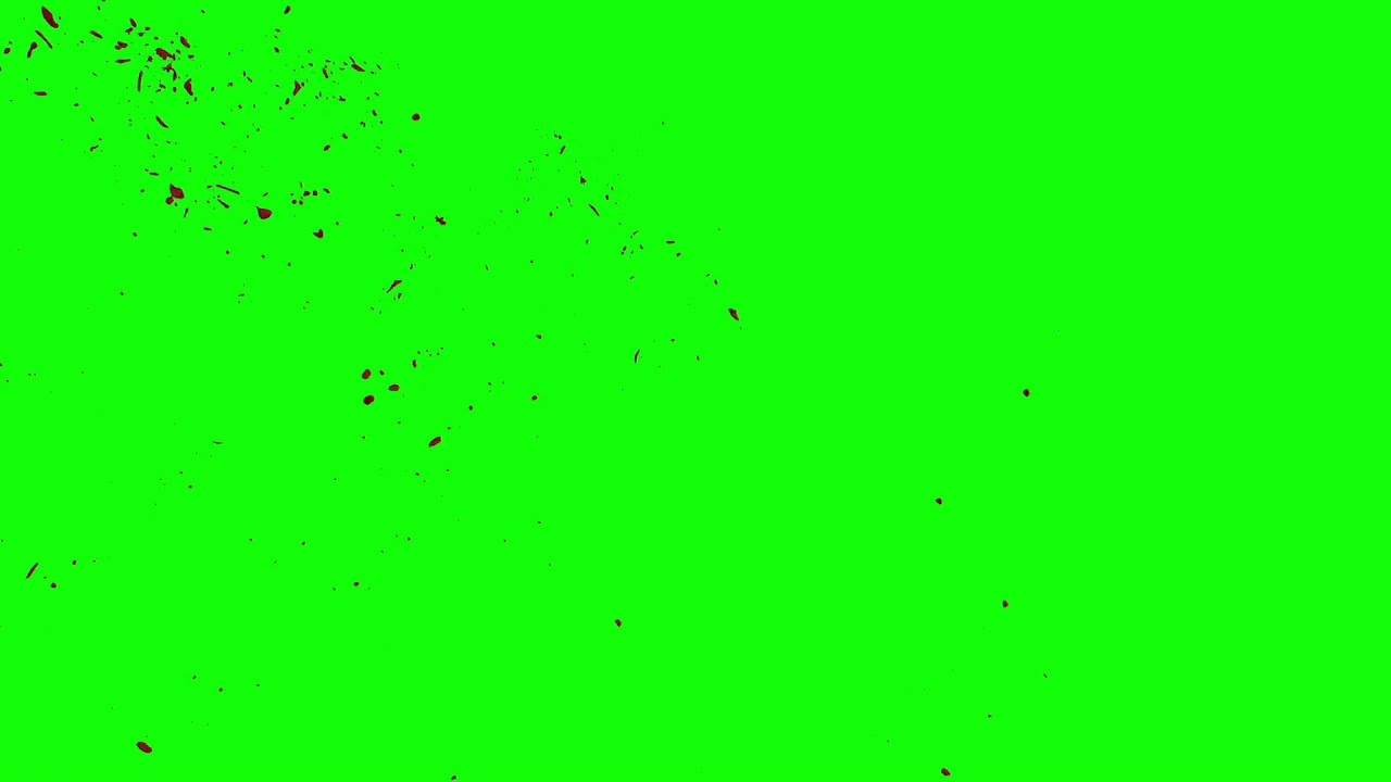 4k blood burst slow motion green screen 188 chroma key