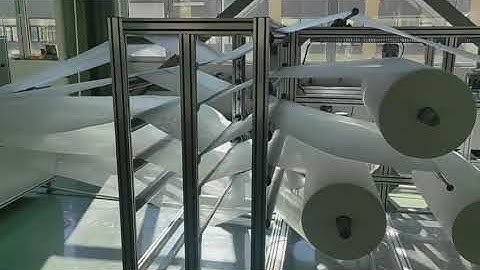 Water Filter Knife Pleating Machine with 5 Layers Decoiler