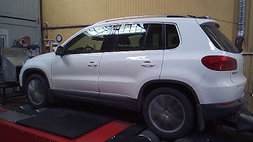 CHIP TUNING KRAKÓW VOLKSWAGEN TIGUAN 2.0 TDI 143 KM DSG STAGE 1 DYNO RUN