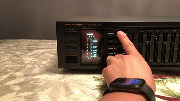 Vintage Onkyo Integra EQ-540 Stereo Graphic Equalizer - Testing