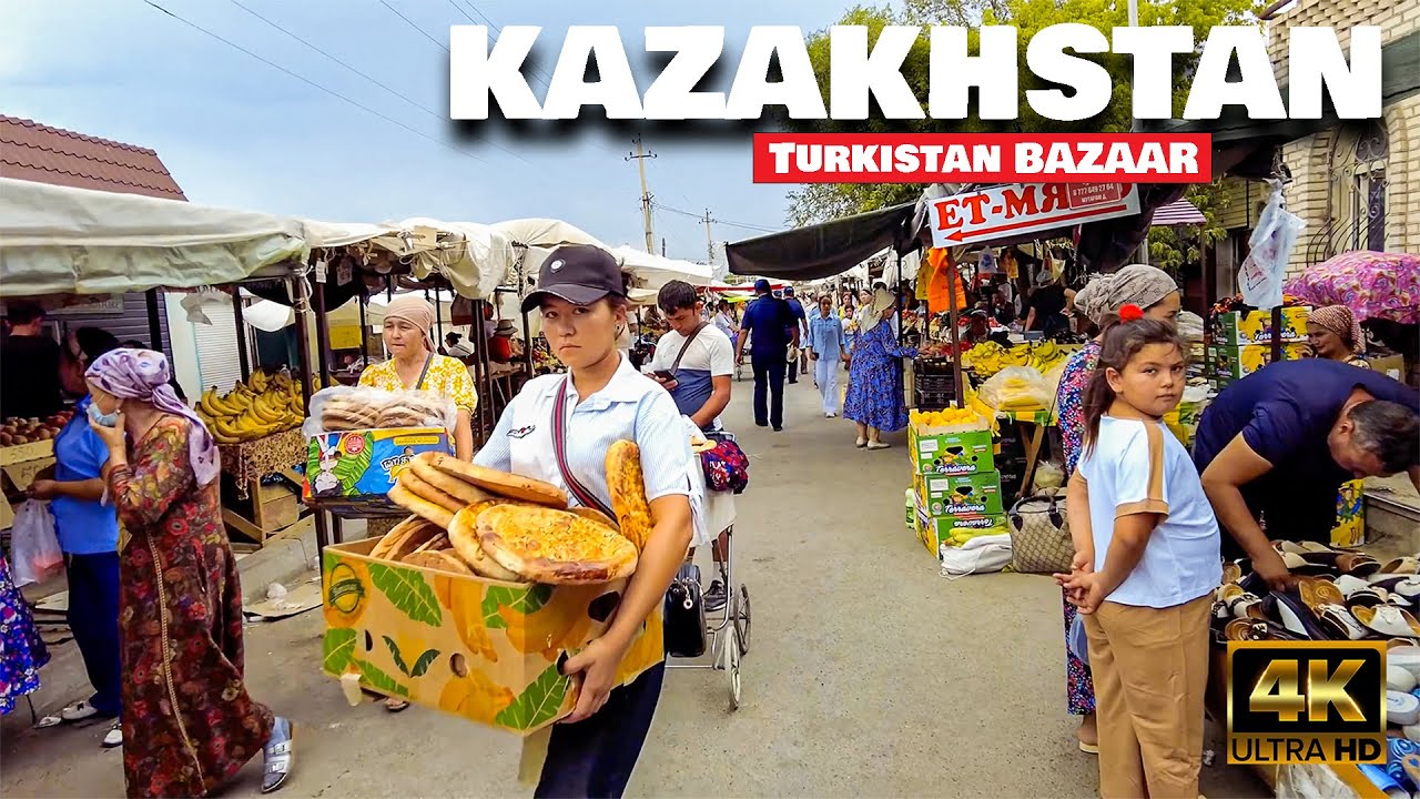 Local Bazaars of Kazakhstan, Turkistan July 2023 - YouTube