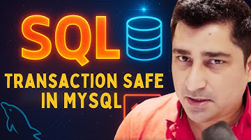 Transaction Safe In MYSQL  | SQL Masters | Euron
