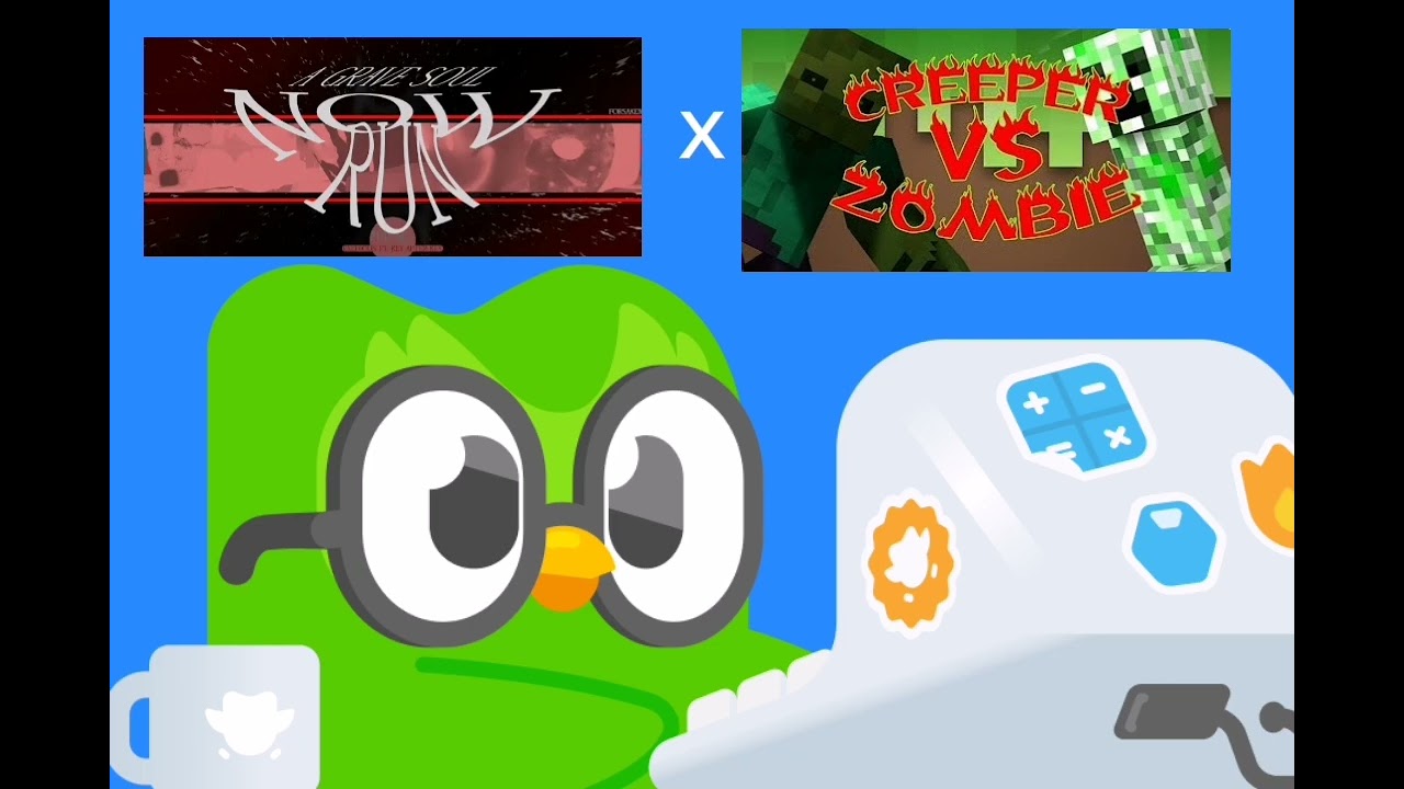 Creeper versus zombie y a grave soul now run 