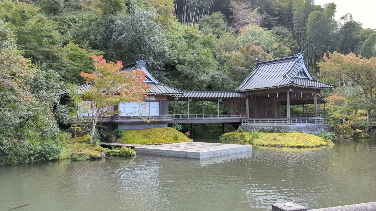 Izu (伊豆), Japan - Asaba Ryokan (あさば) garden and Noh stage