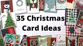 Over 35 Handmade Christmas Card Ideas from My 2020 Card Swap
