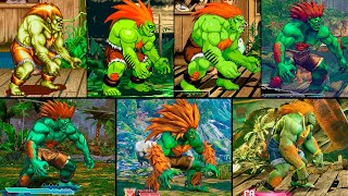 Evolution of BLANKA in Street FIghter Games | 2K 60FPS