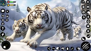 Snow White Tiger Family Sim - Tiger Simulator - Animal game - android gameplay - Tiger Game screenshot 5