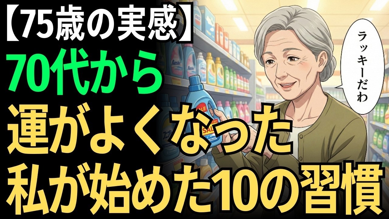 【75歳の実感】70代から「運がよくなった」私が続けている10の小さな習慣