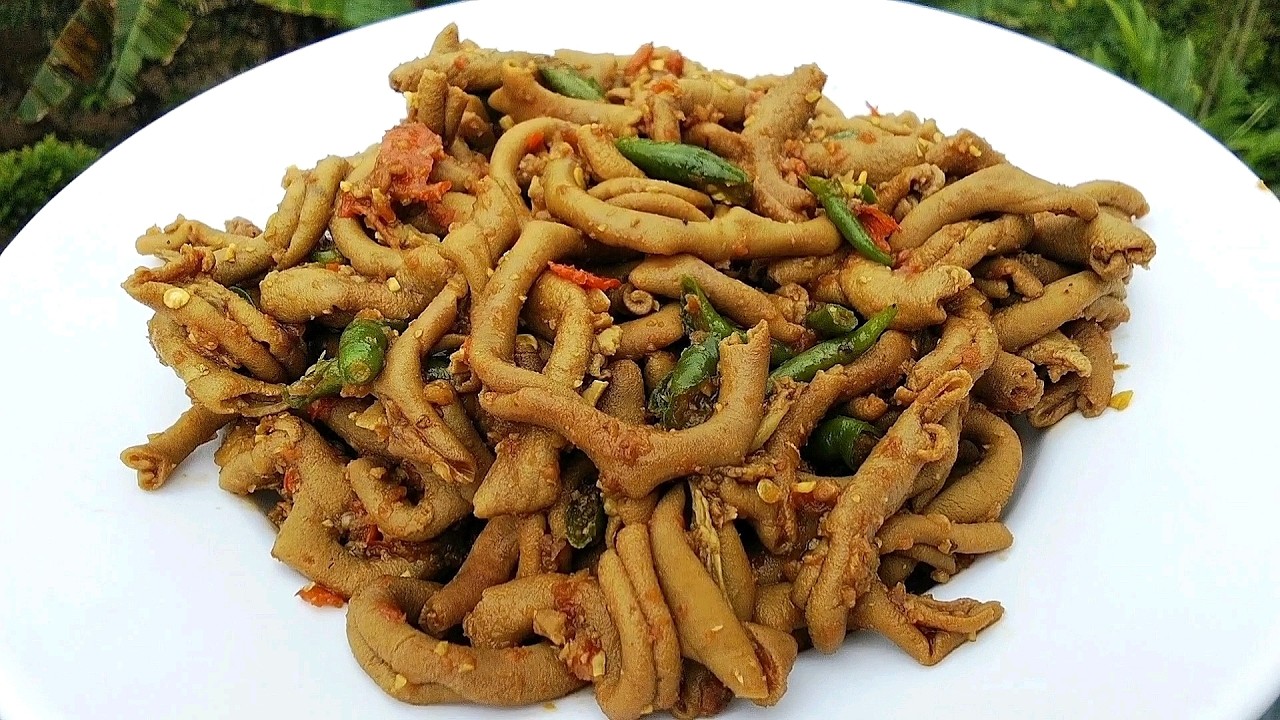 OSENG USUS AYAM ALA WARTEG...RASANYA ENAK, GURIH, PEDAS MANIS