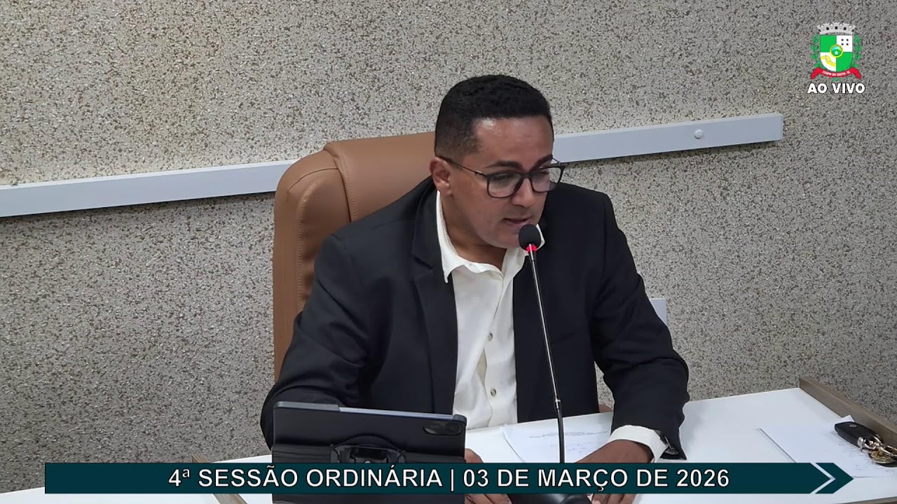 4ª Sessão Ordinária da Câmara Municipal de Campo do Brito em 03/03/2026