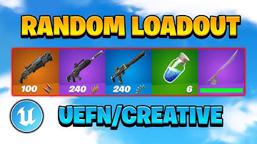 HOW to make RANDOM LOADOUTS in Fortnite UEFN/Creative
