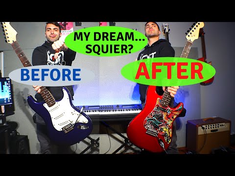 I BUILT MY DREAM SQUIRE | How to Turn an Old Fender Squire Into A