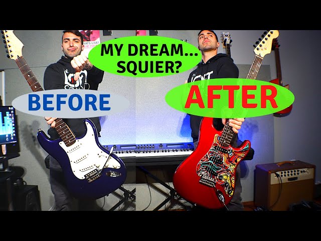 I BUILT MY DREAM SQUIRE | How to Turn an Old Fender Squire Into A