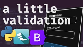 a little validation - HTML forms that won't make you miserable