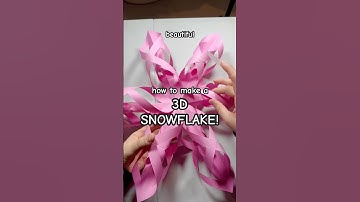 how to make a 3D paper snowflake ❄️ diy