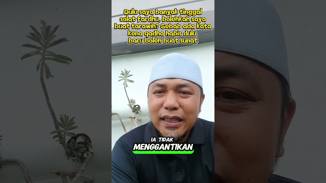 Ustaz, Tinggal solat fardhu sebelum ini, bolehkah buat solat tarawih? Sebab ada kata tak boleh.