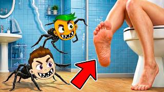 🕷️ SPINNEN VS RIESEN IN ROBLOX! (es ist viel zu lustig 🤣)