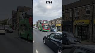 Rare hoovering Keighley Volvo B9TL Wright Eclipse Gemini (2792 X2 VTD) on 60￼￼