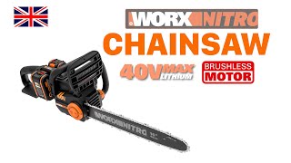 Пила аккумуляторная цепная Worx  WG385E.9 с шиной 16