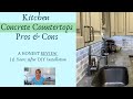 Kitchen CONCRETE COUNTERTOPS  pros and cons || An Honest Review {3} years after DIY Installation