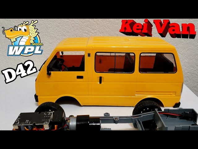 WPL D42 RC Drift Car 1/10 Simulated Mini Drift Taxi Dual Battery Minibus