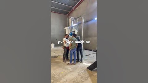 pvc pipe machine installed in customer