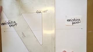 Corner of a room in Two Point Perspective