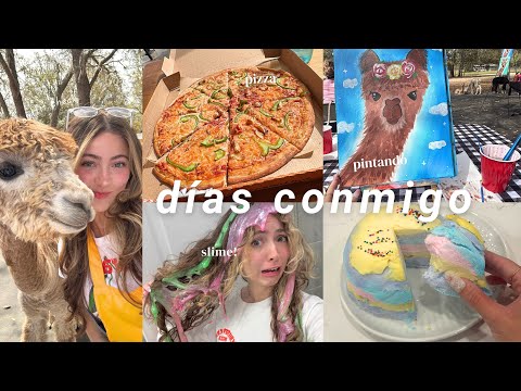 ARRUINÉ mi pelo con slime 😭 pintando con alpacas + unboxing ✨🎨🦙 VLOG”