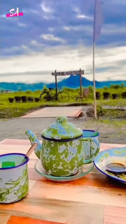 Ngopi Sambil Menikmati Pemandangan Alam yang Indah|#shorts