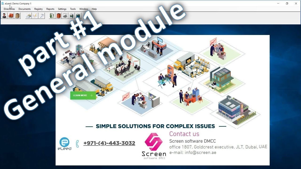 part #1. eLeed ERP General module