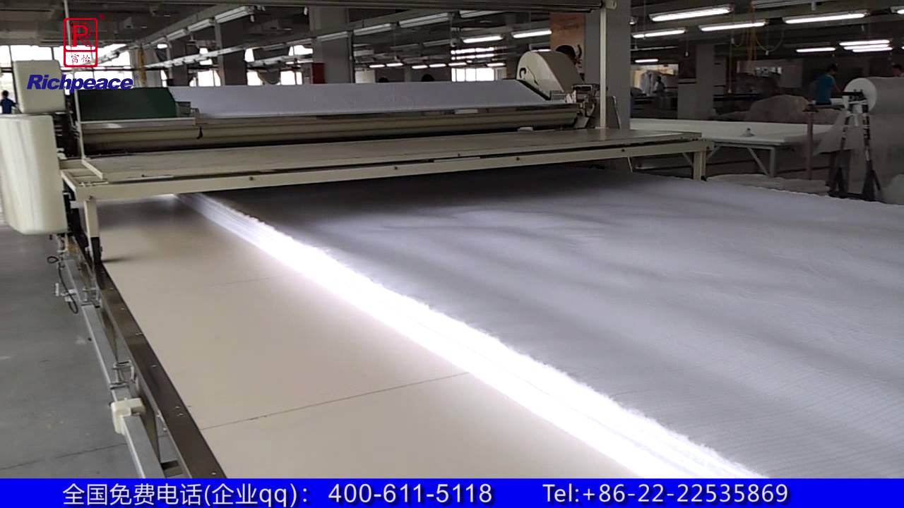 Liveaction Video of Richpeace Auto 3m Hometextile Spreading Machine