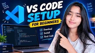 How to Install & Setup VS Code in Windows 10/11 | Beginners Tutorial in Hindi / English  🚀