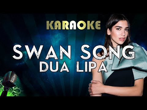 dua-lipa---swan-song-(lower-key-karaoke-instrumental)-from-alita:-battle-angel